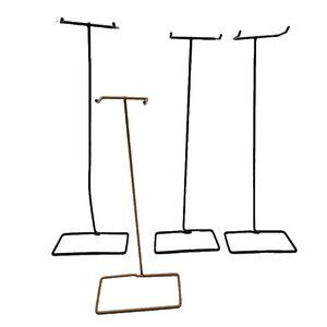 Vintage Barbie Doll Stands Wire Black Gold Copper Lot Of 4 1960s Read